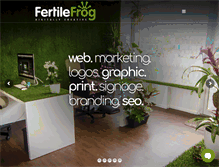 Tablet Screenshot of fertilefrog.com